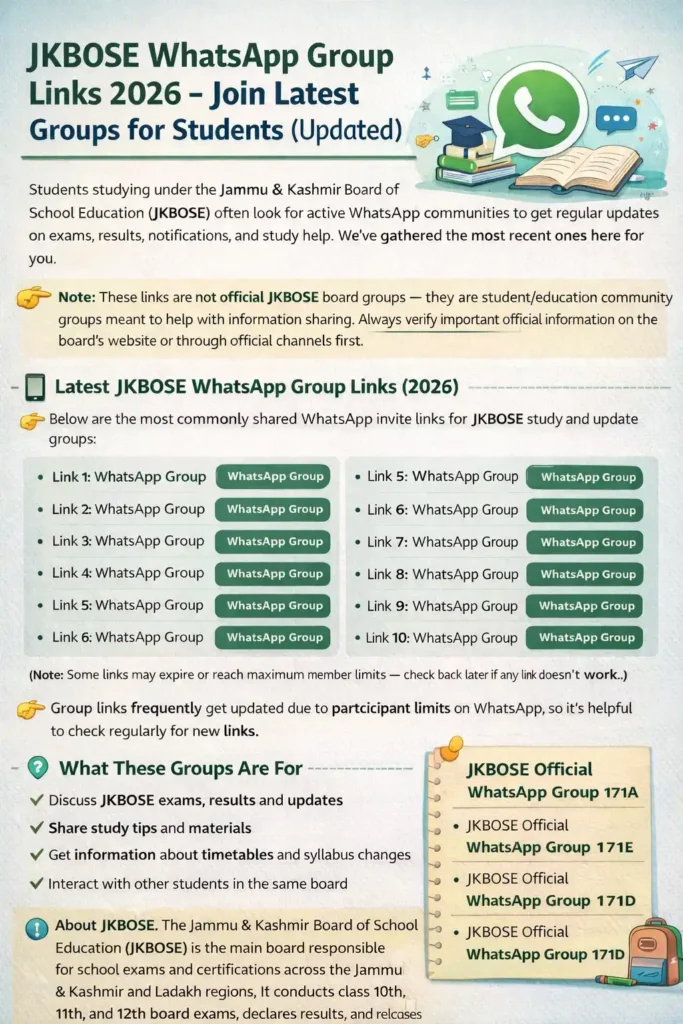 JKBOSE WhatsApp Group Links 2025