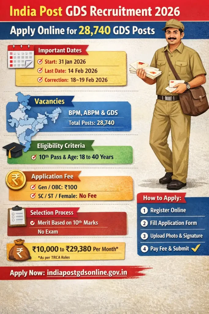 India Post GDS Online Form 2026